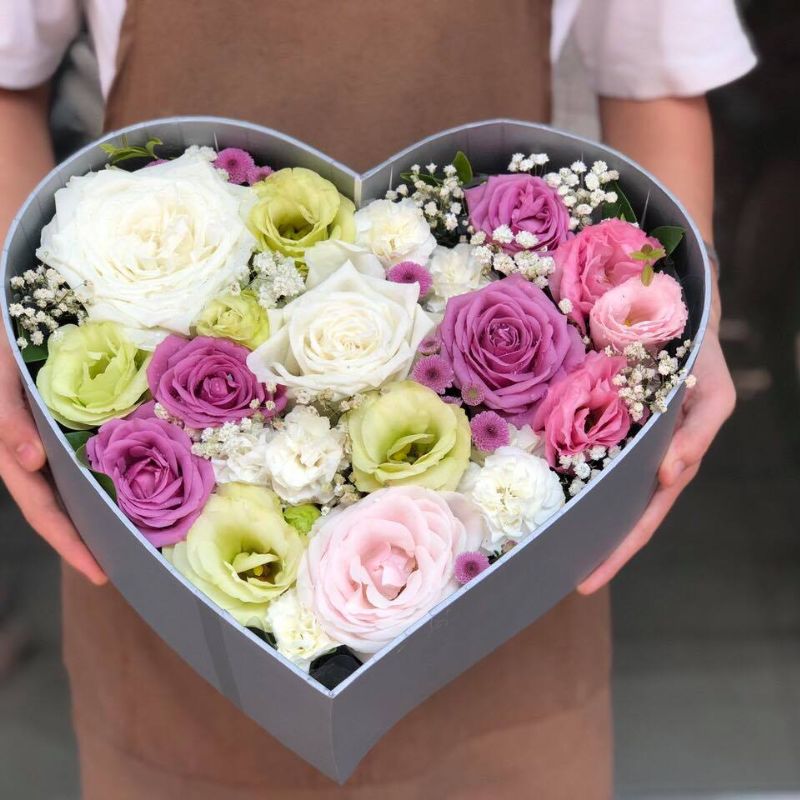 Hoa dạng hộp hình trái tim