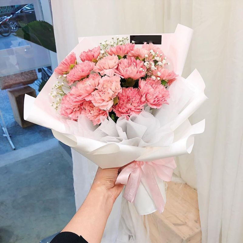Bó hoa cẩm chướng xinh xắn